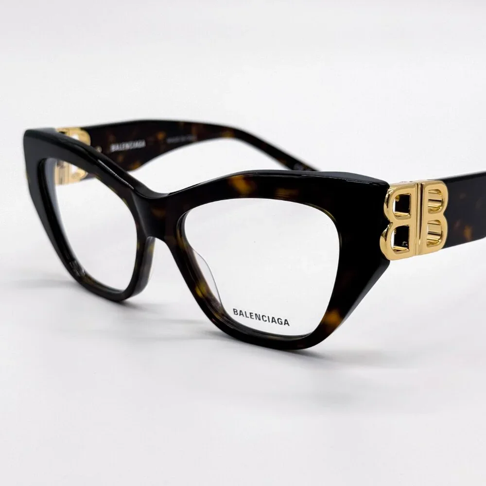 NEW BALENCIAGA BB0312O 002 HAVANA WOMEN EYEGLASSES